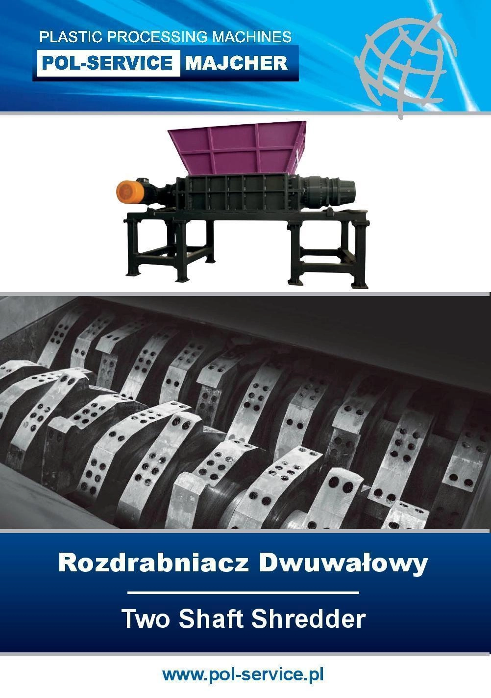 Pol-Service rozdrabniacz dwuwałowy